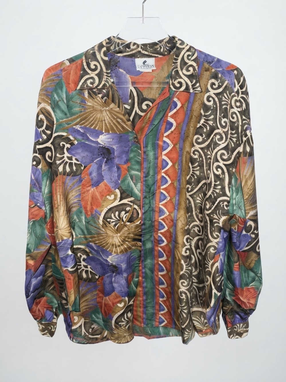 Tropical Floral Button-Down Shirt - Multicolor